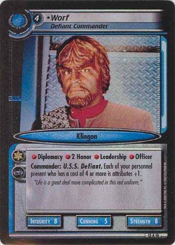 Worf, Defiant Commander (Foil)