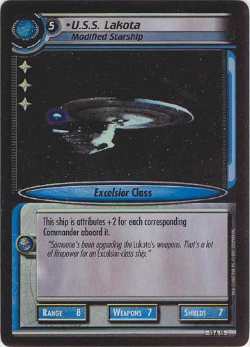 U.S.S. Lakota, Modified Starship (Foil) 