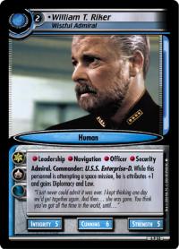 star trek 2e reflections 2 0 william t riker wistful admiral foil