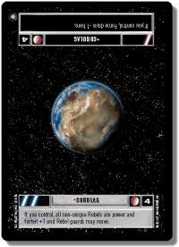 star wars ccg anthologies sealed deck premium corulag light