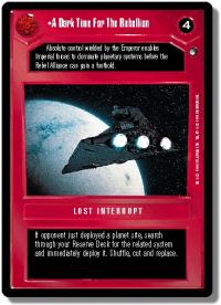 star wars ccg hoth limited a dark time for the rebellion