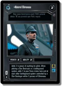 star wars ccg death star ii admiral chiraneau