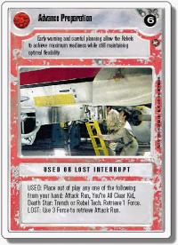 star wars ccg a new hope revised advance preparation wb