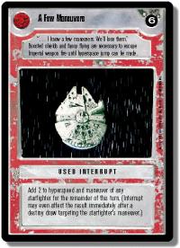 star wars ccg tournament foils a few maneuvers foil