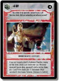 star wars ccg jabbas palace a gift