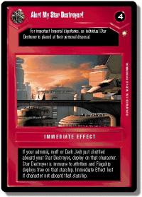 star wars ccg special edition alert my star destroyer