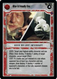 star wars ccg reflections ii premium alter friendly fire