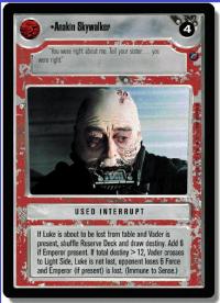 star wars ccg death star ii anakin skywalker