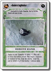 star wars ccg hoth revised anakin s lightsaber wb