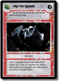star wars ccg dagobah limited anger fear aggression