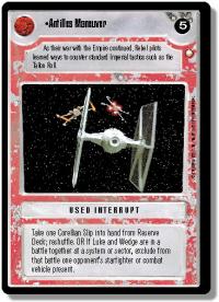 star wars ccg special edition antilles maneuver