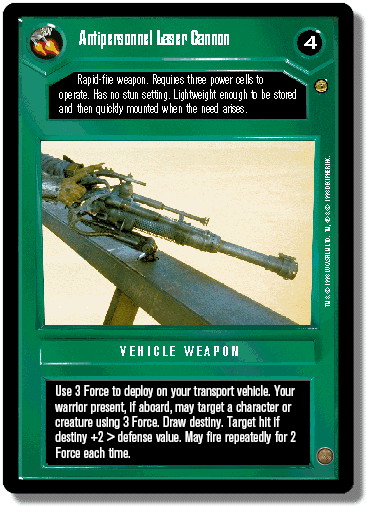 Antipersonnel Laser Cannon