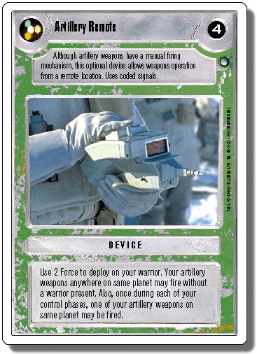 Artillery Remote (WB)