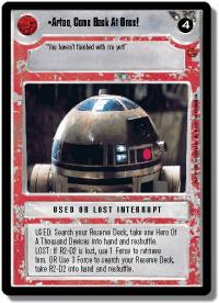 star wars ccg cloud city artoo come back at once