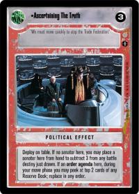star wars ccg coruscant ascertaining the truth
