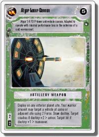 star wars ccg hoth revised atgar laser cannon wb