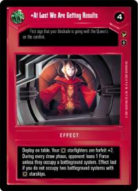 star wars ccg theed palace at last we are getting results
