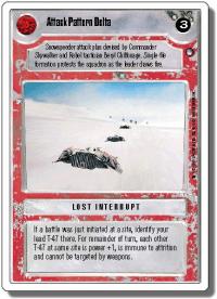 star wars ccg hoth revised attack pattern delta wb