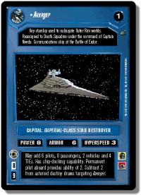 star wars ccg dagobah limited avenger