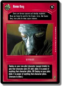 star wars ccg premiere unlimited baniss keeg wb