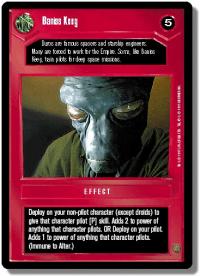 star wars ccg premiere limited baniss keeg