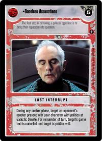 star wars ccg coruscant baseless accusations