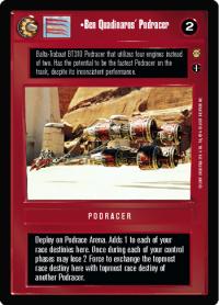 star wars ccg tatooine ben quadinaro s podracer