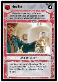 star wars ccg premiere limited beru stew