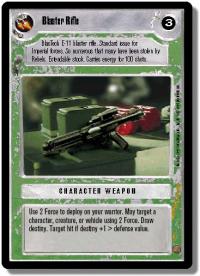 star wars ccg premiere limited blaster rifle light