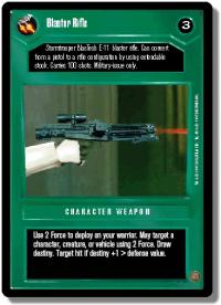 star wars ccg premiere limited blaster rifle dark