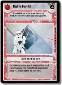 star wars ccg a new hope limited blast the door kid