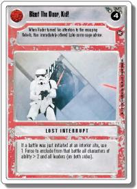 star wars ccg a new hope revised blast the door kid wb