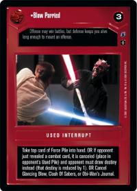 star wars ccg reflections iii premium blow parried