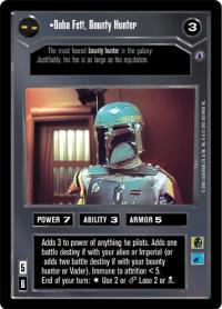 star wars ccg reflections iii premium boba fett bounty hunter