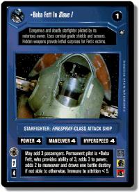 star wars ccg enhanced boba fett in slave 1