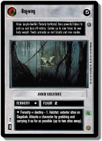 star wars ccg dagobah revised bog wing light wb