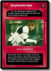 star wars ccg premiere unlimited boring conversation anyway wb
