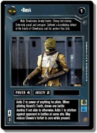 star wars ccg dagobah limited bossk