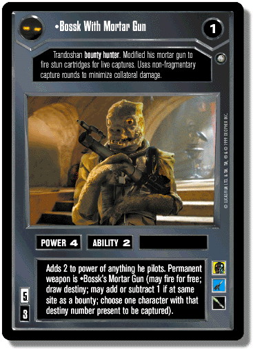 Bossk With Mortar Gun