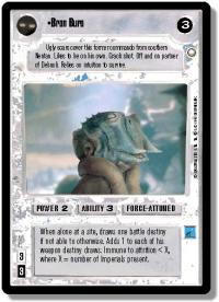 star wars ccg special edition bron burs