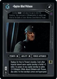 star wars ccg reflections ii premium captain gilad pellaeon