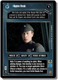 star wars ccg dagobah limited captain needa