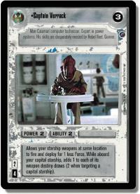 star wars ccg death star ii captain verrack