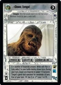 star wars ccg reflections iii premium chewie enraged