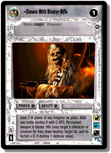 Chewie With Blaster Rifle