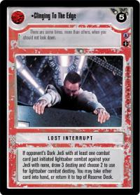 star wars ccg reflections iii premium clinging to the edge