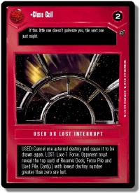 star wars ccg dagobah revised close call wb