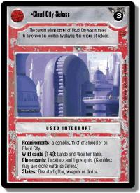 star wars ccg cloud city cloud city sabacc light