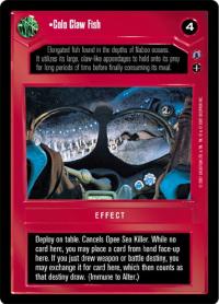 star wars ccg reflections iii premium colo claw fish dark