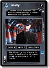 star wars ccg endor colonel dyer